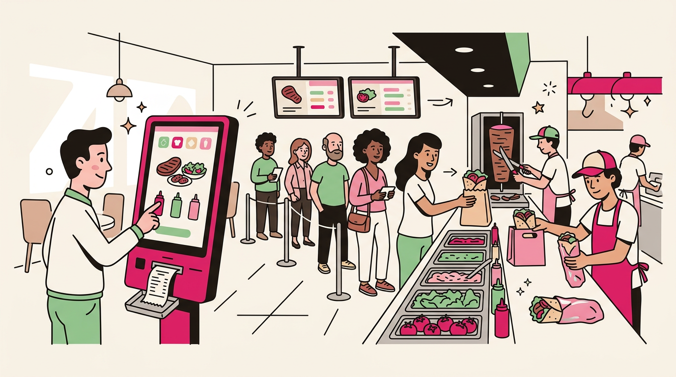 Borne de commande pour kebab : modernisez votre restaurant et boostez vos ventes