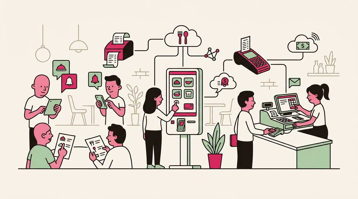 Illustration cartoon, Prise de commande restaurant : les meilleures solutions